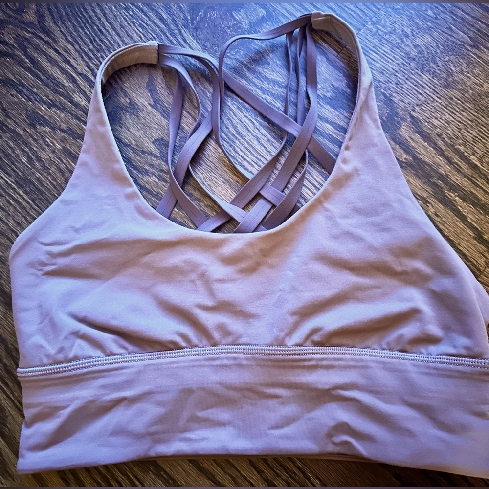 Lululemon Free to Be Moved Bra size 6 Powdered Mauve